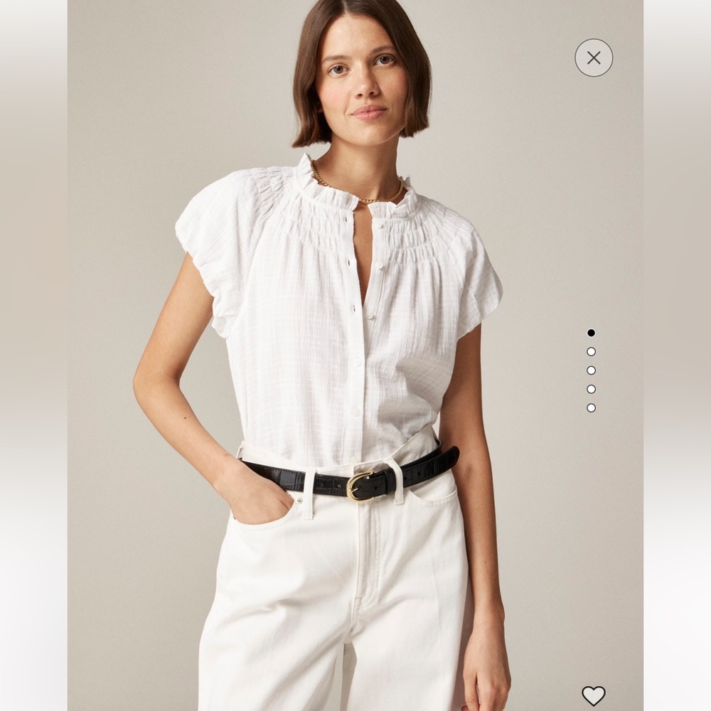 NWT! Jcrew Textured Gauze Top. Sz. Small